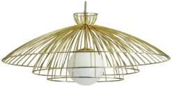 Habitat Kiso Opal 3 Tier Pendant Shade - Brass 12 Habitat Kiso Opal 3 Tier Pendant Shade - Brass -Habitat 9474864 R Z004A