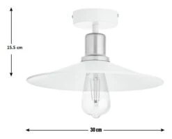 Habitat Pixie Flush To Ceiling Light - Off White -Habitat 9478523 R E001
