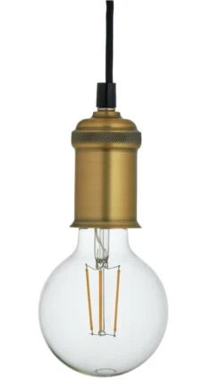 Habitat Nyos Spider 5 Light Chandelier - Black & Brass -Habitat 9483570 R Z002A