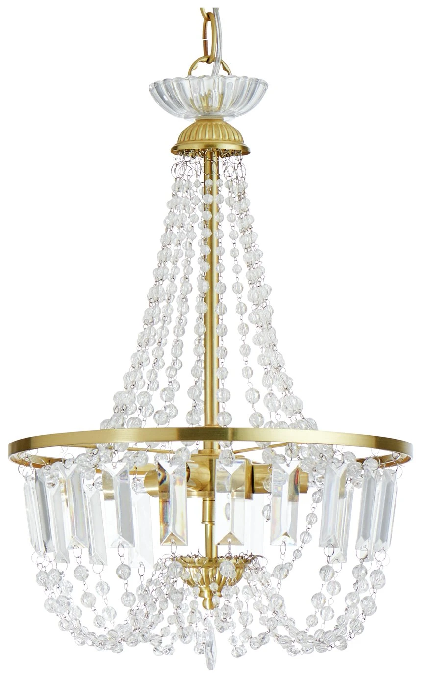 Habitat Capella Empire Chandelier - Brushed Brass 8 Habitat Capella Empire Chandelier - Brushed Brass - Image 6