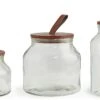 Habitat Set Of 3 Glass Jar Set -Habitat 9491672 R Z001A