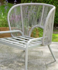 Habitat Riya 4 Seater Cane Effect Garden Sofa Set-Light Grey -Habitat 9505197 R Z007C