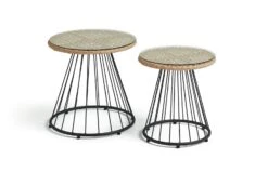 Habitat Noah 4 Seater Metal Garden Sofa Set - Black & Oak 19 Habitat Noah 4 Seater Metal Garden Sofa Set - Black & Oak -Habitat 9507092 R Z002A