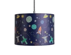 Habitat Kids Space Glow In The Dark 25cm Drum Shade - Blue 8 Habitat Kids Space Glow In The Dark 25cm Drum Shade - Blue -Habitat 9508431 R Z001C