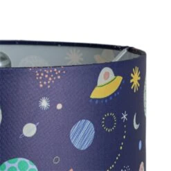 Habitat Kids Space Glow In The Dark 25cm Drum Shade - Blue 9 Habitat Kids Space Glow In The Dark 25cm Drum Shade - Blue -Habitat 9508431 R Z002A