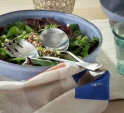 Habitat Evora 2 Piece Stainless Steel Satin Finish Servers -Habitat 9511435 R Z001C