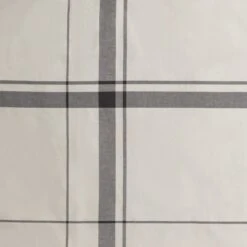 Habitat Cotton Yarn Dye Check Cream Bedding Set - Double -Habitat 9511655 R B001