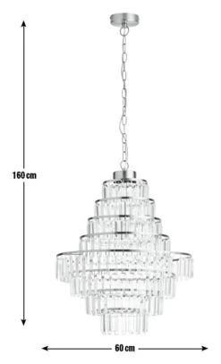 Habitat Presley Glass 8 Tier Chandelier - Brass 10 Habitat Presley Glass 8 Tier Chandelier - Brass -Habitat 9514449 R E001