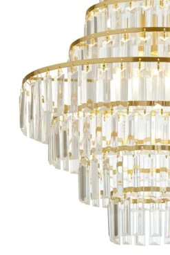 Habitat Presley Glass 8 Tier Chandelier - Brass 11 Habitat Presley Glass 8 Tier Chandelier - Brass -Habitat 9514449 R Z002A