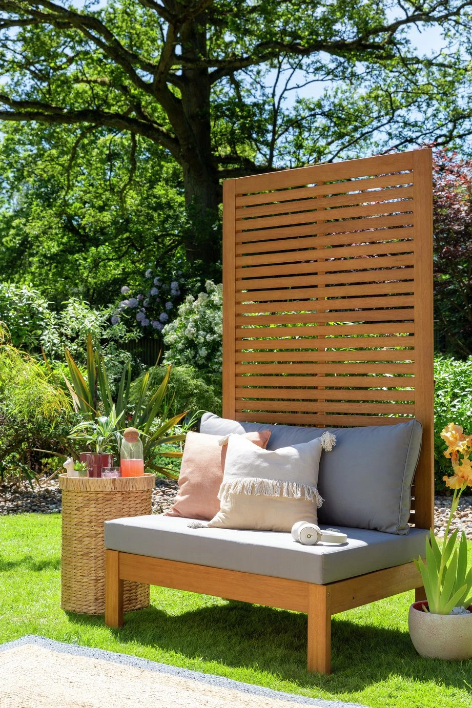 Habitat Samoa Wooden Single Seat Garden Chair-Natural 4 Habitat Samoa Wooden Single Seat Garden Chair-Natural - Image 2