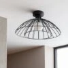 Habitat Kiso 2 Tier Opal Flush To Ceiling Light - Black 1 Habitat Kiso 2 Tier Opal Flush To Ceiling Light - Black -Habitat 9516241 R Z001A