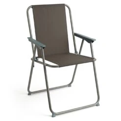 Habitat Folding Metal Garden Chair - Charcoal -Habitat 9519932 R Z002A