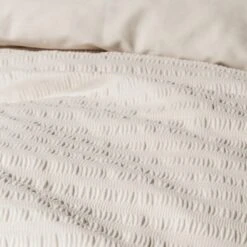 Habitat Seersucker Plain Taupe Bedding Set - Single -Habitat 9519956 R Z004A