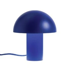 Habitat Ngami Mushroom Aluminium LED Touch Table Lamp - Blue -Habitat 9521535 R Z006A