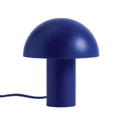 Habitat Ngami Mushroom Aluminium LED Touch Table Lamp - Blue -Habitat 9521535 R Z007A