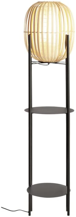 Habitat Aoki Bamboo Shelved Floor Lamp -Habitat 9521700 R Z002A