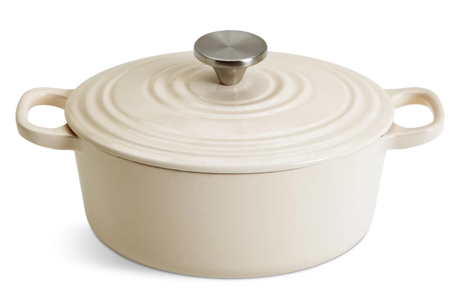 Habitat 2.4 Litre Oval Iron Casserole Dish - Cream 3 Habitat 2.4 Litre Oval Iron Casserole Dish - Cream