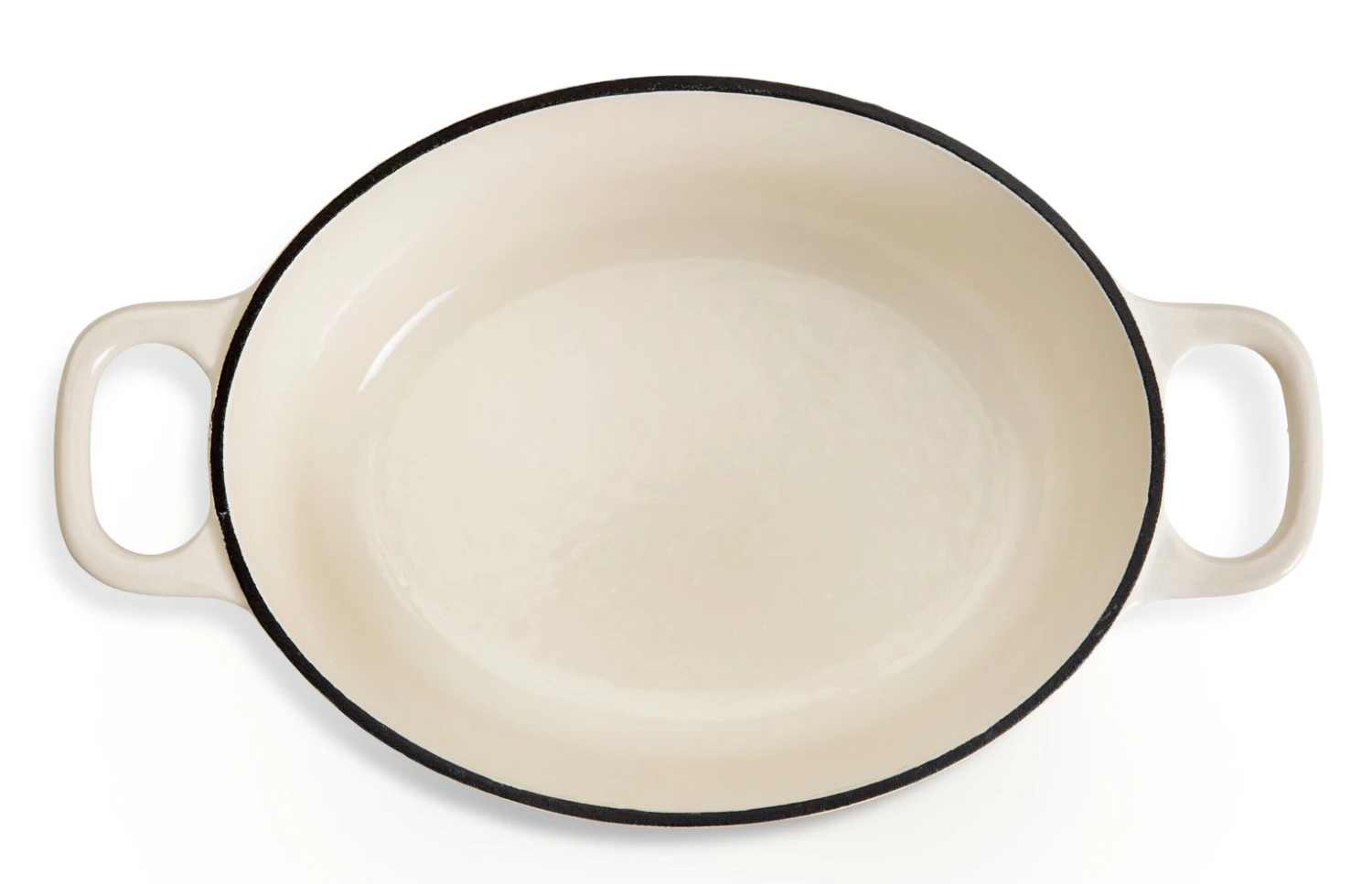 Habitat 2.4 Litre Oval Iron Casserole Dish - Cream 5 Habitat 2.4 Litre Oval Iron Casserole Dish - Cream - Image 3