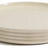 Habitat Evora 4 Piece Stoneware Dinner Plate - Natural -Habitat 9529551 R Z001A