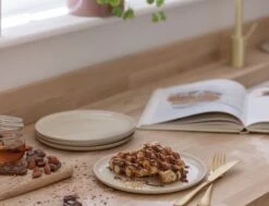 Habitat Evora 4 Piece Stoneware Dinner Plate - Natural 7 Habitat Evora 4 Piece Stoneware Dinner Plate - Natural -Habitat 9529551 R Z001C