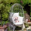Habitat Kora Rattan Effect Garden Egg Chair - Grey -Habitat 9540815 R Z001A
