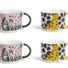 Habitat Global Set Of 4 Decal Mug Set -Habitat 9544244 R Z001A