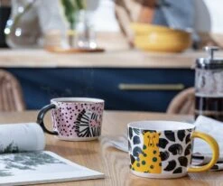 Habitat Global Set Of 4 Decal Mug Set -Habitat 9544244 R Z001C