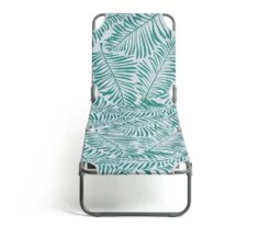 Habitat Global Leaf Folding Sun Lounger - Green -Habitat 9545047 R Z002A