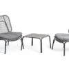 Habitat Nora 2 Seater Metal Garden Bistro Set - Grey 2 Habitat Nora 2 Seater Metal Garden Bistro Set - Grey -Habitat 9548415 R Z001A