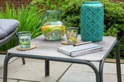 Habitat Nora 2 Seater Metal Garden Bistro Set - Grey 17 Habitat Nora 2 Seater Metal Garden Bistro Set - Grey -Habitat 9548415 R Z003C