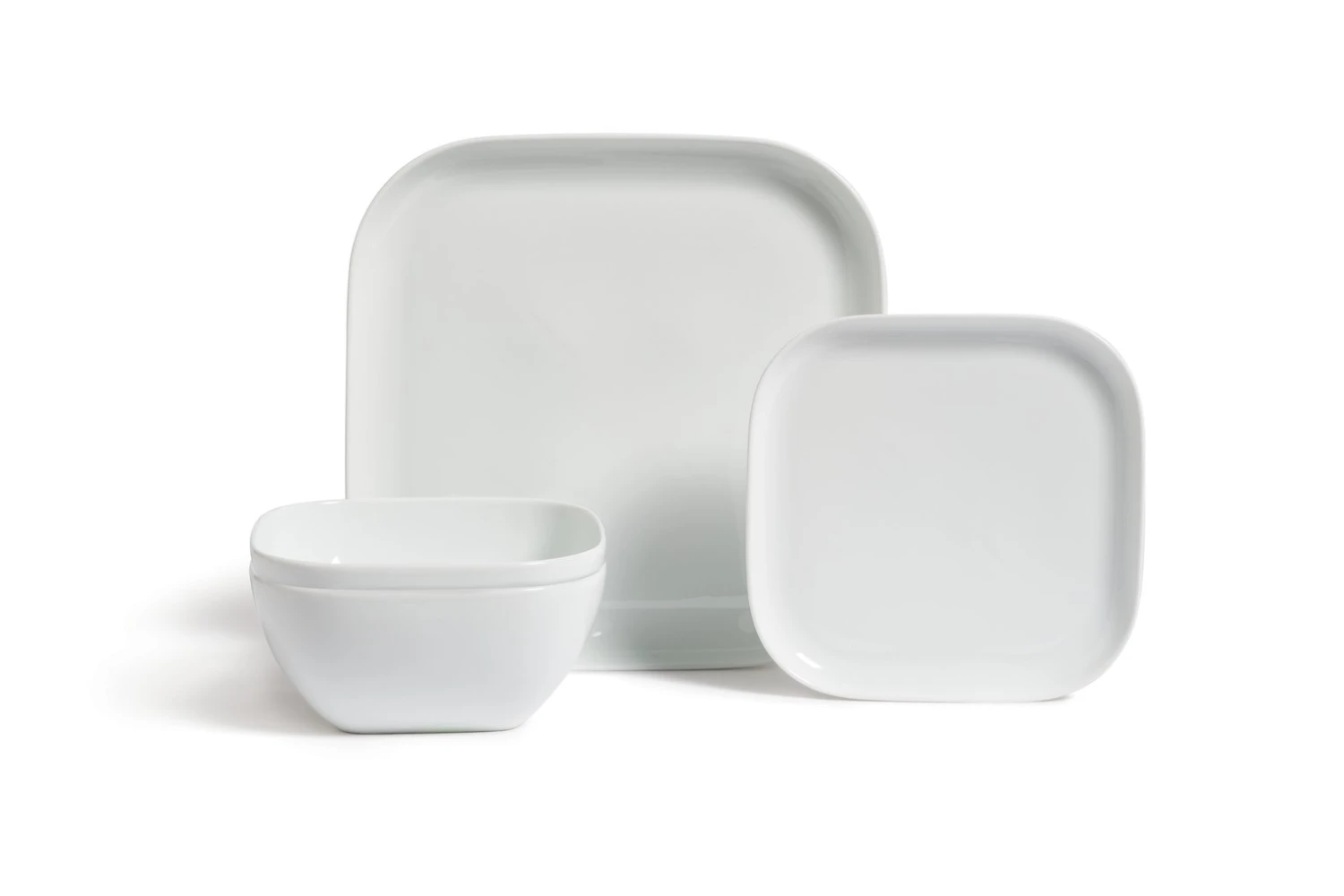 Habitat Riko Square 12 Piece Dinner Set - White 3 Habitat Riko Square 12 Piece Dinner Set - White