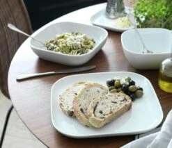 Habitat Riko Square 12 Piece Dinner Set - White 8 Habitat Riko Square 12 Piece Dinner Set - White -Habitat 9550874 R Z001C