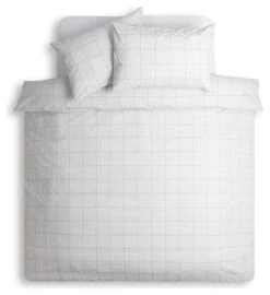 Habitat Country Grid White Bedding Set - Single -Habitat 9551598 R Z002A