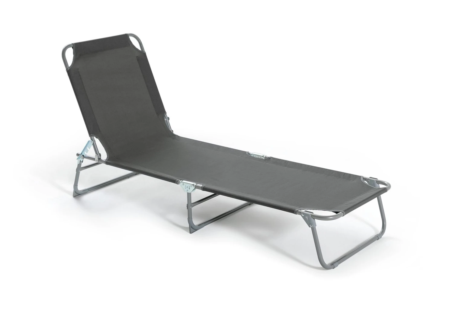 Habitat Folding Metal Sun Lounger - Charcoal 6 Habitat Folding Metal Sun Lounger - Charcoal - Image 4