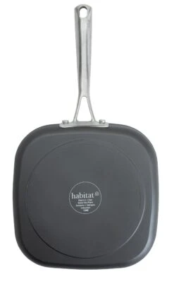 Habitat 24cm Anodised Aluminium Grill Pan - Black -Habitat 9556380 R Z004A