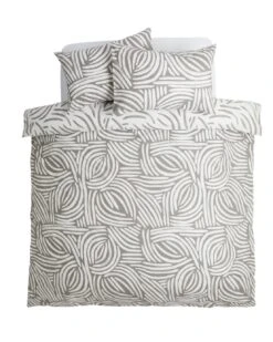 Habitat Scandi Mark Making Grey Bedding Set - Single -Habitat 9557561 R Z002A