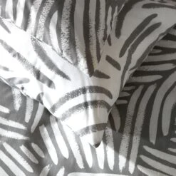 Habitat Scandi Mark Making Grey Bedding Set - Single -Habitat 9557561 R Z003A