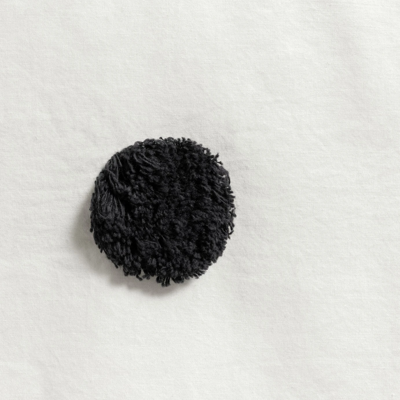 Habitat Cotton Tufted Spot White & Black Bedding Set -Single 4 Habitat Cotton Tufted Spot White & Black Bedding Set -Single - Image 2