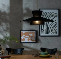 Habitat Linen Otton 2 Tier Easy Fit Shade - Black -Habitat 9561478 R Z002C