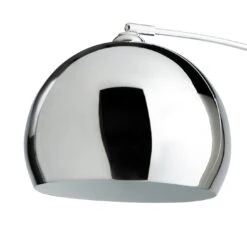 Habitat Nalone Arc Floor Lamp – Chrome & Marble -Habitat 9562415 R Z005A