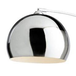 Habitat Nalone Arc Floor Lamp – Chrome & Marble -Habitat 9562415 R Z006A