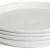 Habitat Addison 4 Piece Stoneware Side Plate - White -Habitat 9565089 R Z001A