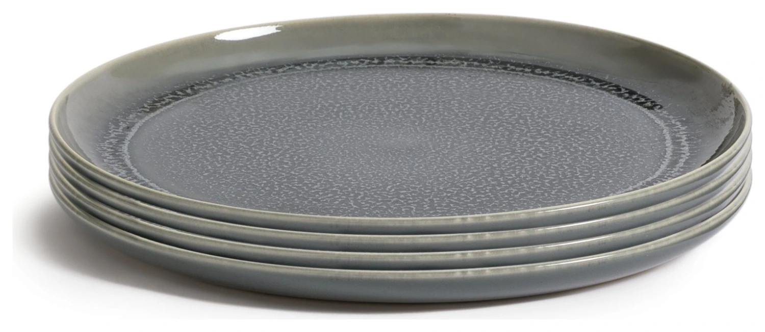 Habitat Evora 4 Piece Stoneware Dinner Plate - Green 3 Habitat Evora 4 Piece Stoneware Dinner Plate - Green