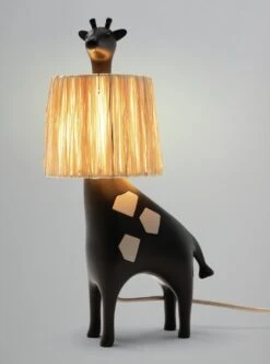 Habitat Kids Giraffe Rattan Table Lamp - Black -Habitat 9568574 R Z002C