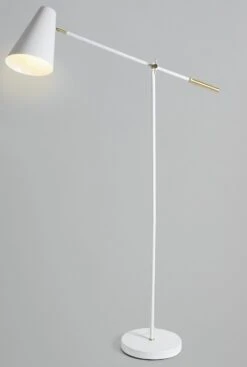 Habitat Vesper Cone Task Floor Lamp - White -Habitat 9572632 R Z003C