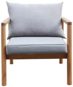 Habitat Hanson 5 Seater Wooden Garden Sofa Set - Grey -Habitat 9573466 R Z006A