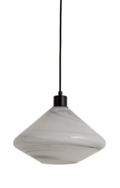 Habitat Lati Marble Glass Pendant - Black & White 11 Habitat Lati Marble Glass Pendant - Black & White -Habitat 9573569 R Z002C