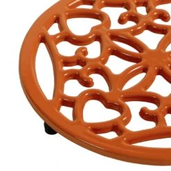 Habitat Cast Iron Trivet - Orange -Habitat 9574142 R Z006A