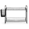 Habitat Industrial Wire Dish Drainer - Black 1 Habitat Industrial Wire Dish Drainer - Black -Habitat 9575309 R Z001A