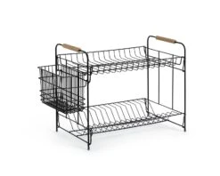 Habitat Industrial Wire Dish Drainer - Black 8 Habitat Industrial Wire Dish Drainer - Black -Habitat 9575309 R Z003A